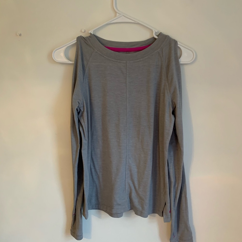 Gray Athletic long sleeve shirt